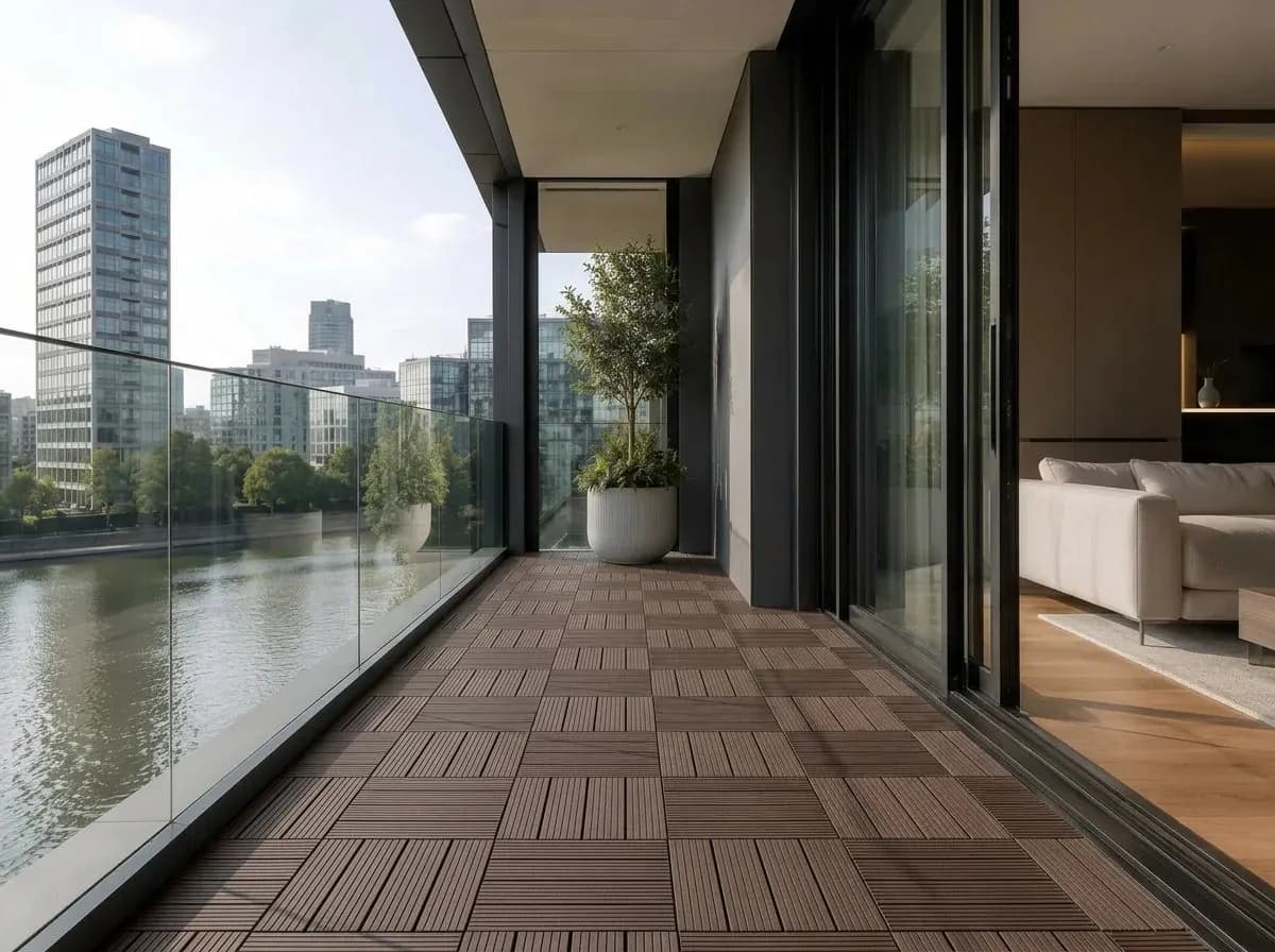 Balkon: WPC & Beläge auf kleiner Fläche